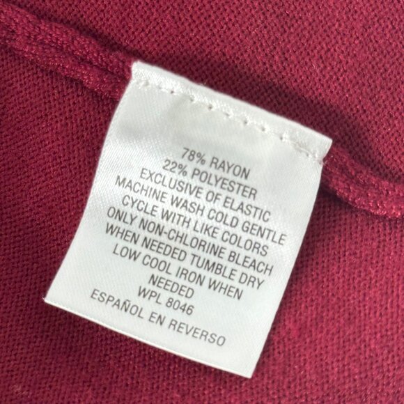 JM Collection Womens Burgandy Open Front Cardigan SZ 3X Comfy Business Casual - Picture 4 of 12